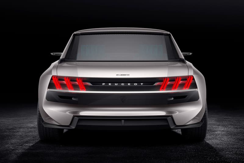 Peugeot e-LEGEND Electric Car Concept autonomous driving sports car automotive AI design closer look 504 coupe