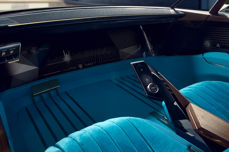 Peugeot e-LEGEND Electric Car Concept autonomous driving sports car automotive AI design closer look 504 coupe