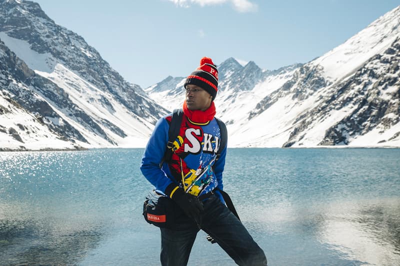 Polo Ralph Lauren Downhill Skier Lookbook collection outerwear jackets knit sweaters pants beanies bags 