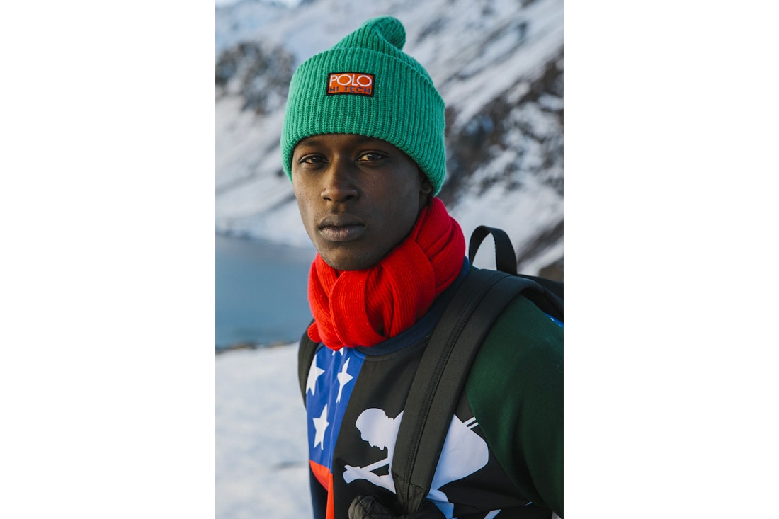 Polo Ralph Lauren Downhill Skier Lookbook collection outerwear jackets knit sweaters pants beanies bags 