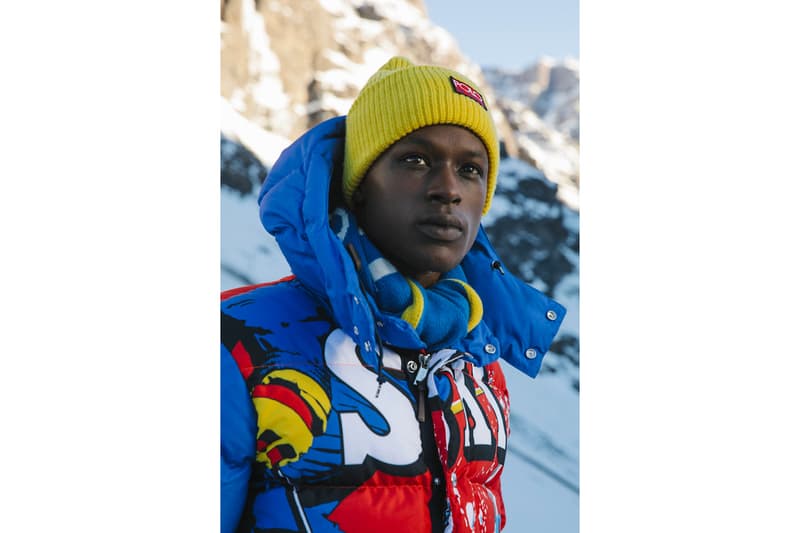 Polo Ralph Lauren Downhill Skier Lookbook collection outerwear jackets knit sweaters pants beanies bags 