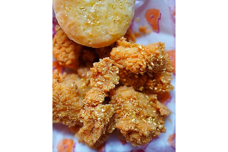 Popeyes Offers Champagne Dipped 24K Gold Coated Wings