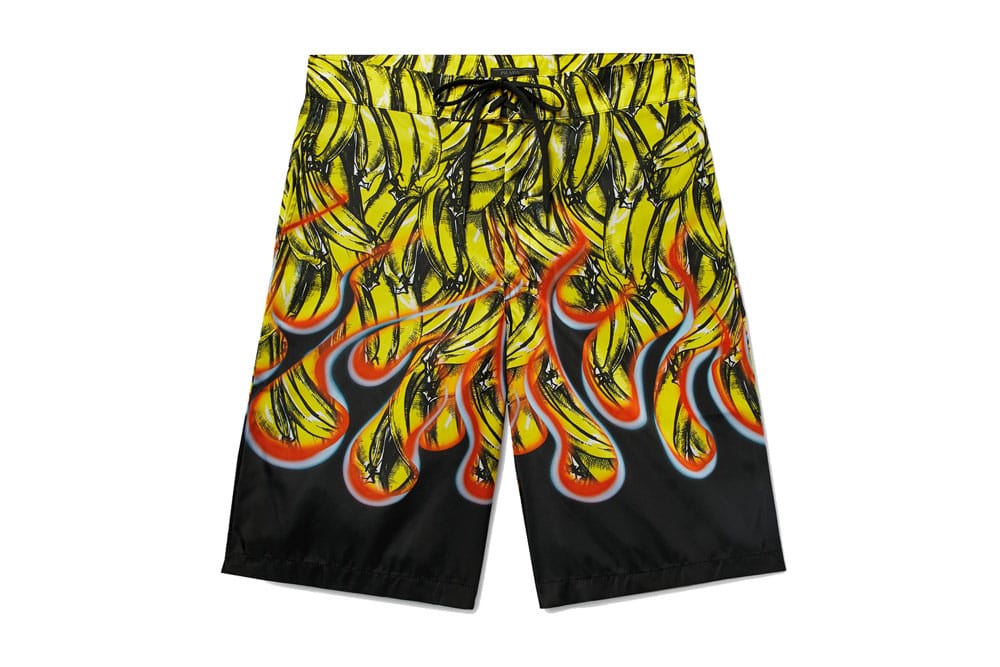 prada flame shorts