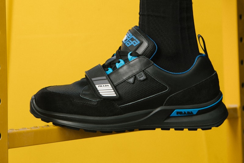 Prada Mechano FW18 Lookbook sneaker cloud bust sneaker luxury high fashion italy orange green blue colorways