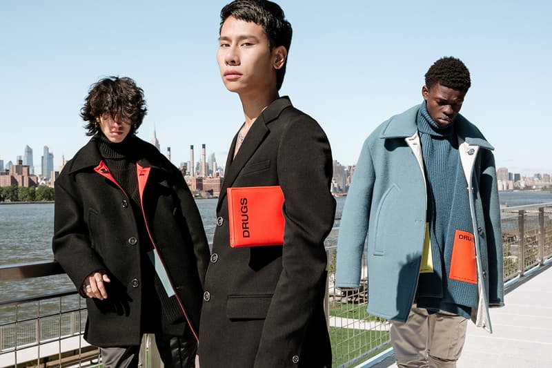 Raf Simons fall winter 2018 editorial look style idol brooklyn drugs domino park new york