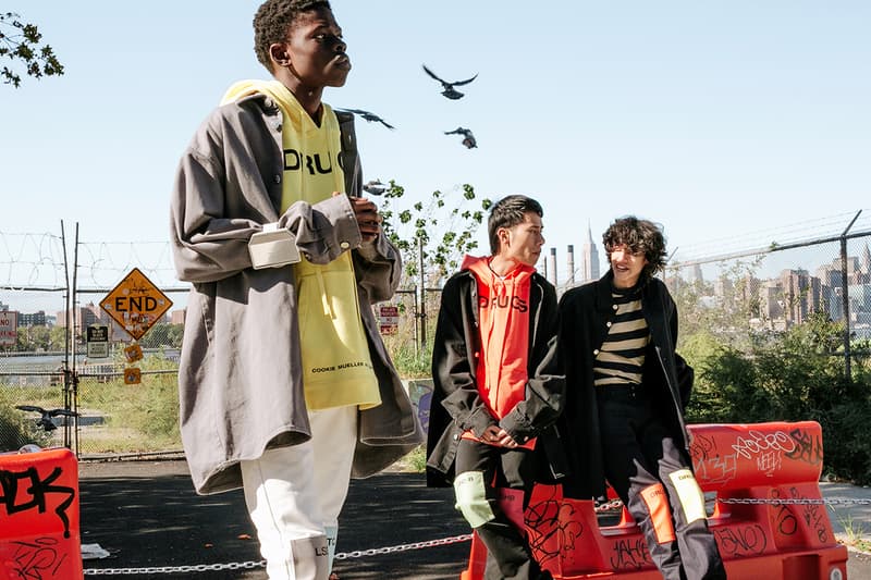 Raf Simons fall winter 2018 editorial look style idol brooklyn drugs domino park new york