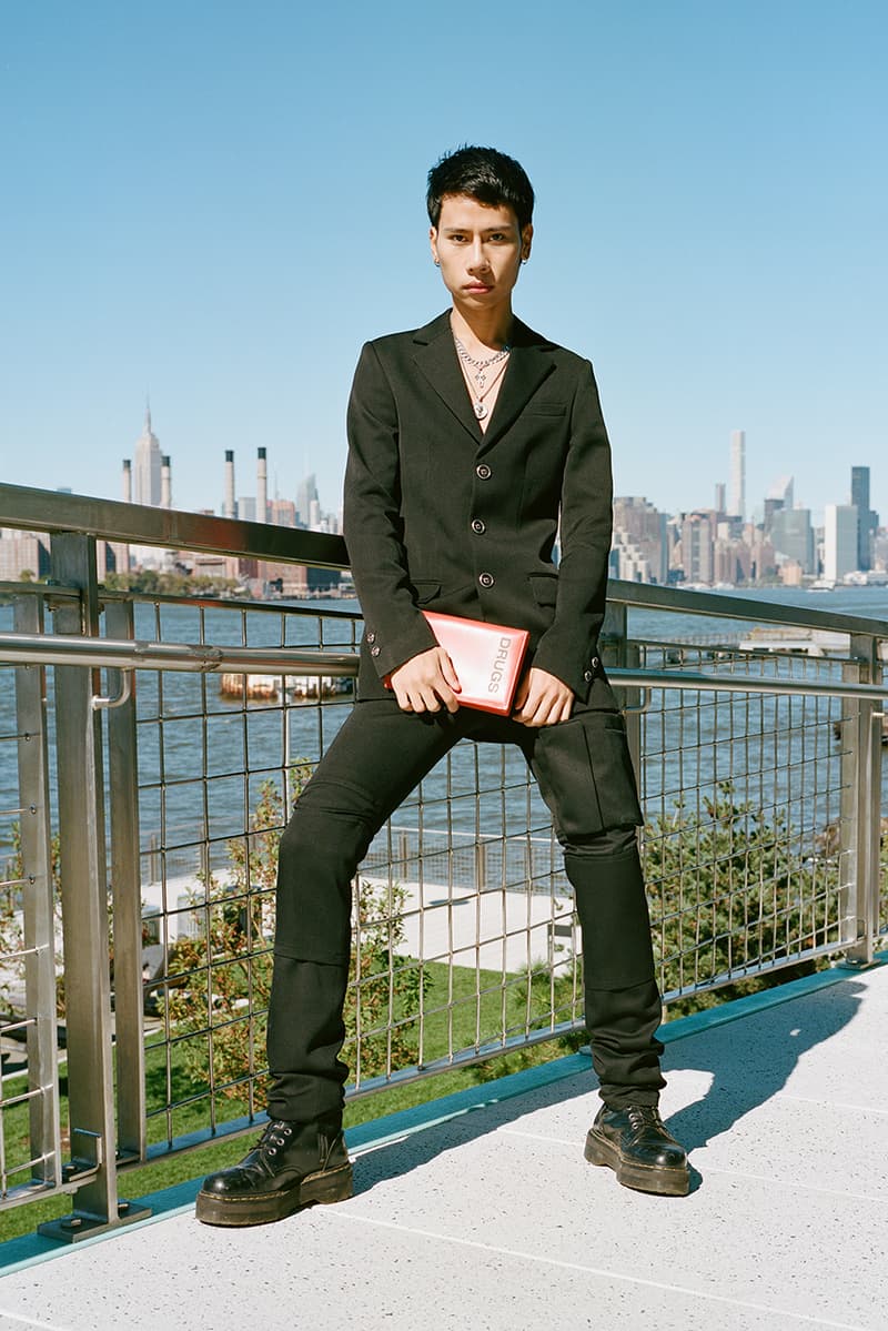 Raf Simons fall winter 2018 editorial look style idol brooklyn drugs domino park new york
