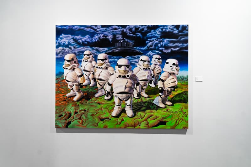 ron english delusionville exhibition allouche gallery artworks art artists sculptures paintings daniel johnston