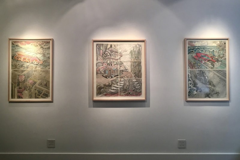 william hall symphony of survival ross kramer gallery drawings artworks exhibitions 