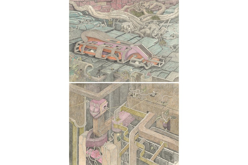 william hall symphony of survival ross kramer gallery drawings artworks exhibitions 