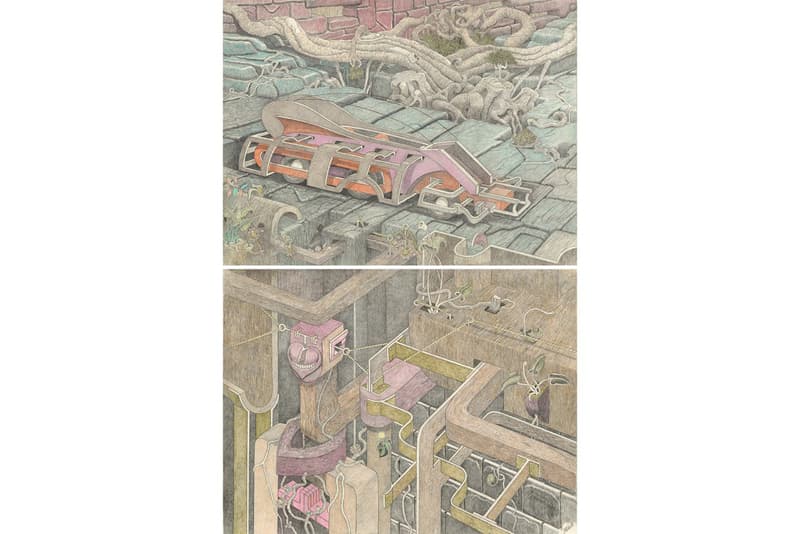 william hall symphony of survival ross kramer gallery drawings artworks exhibitions