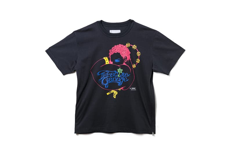 sacai paradise garage hypefest exclusive drop release info details chitose abe new york club graphic coaches jacket hoodie tee shirt hat print