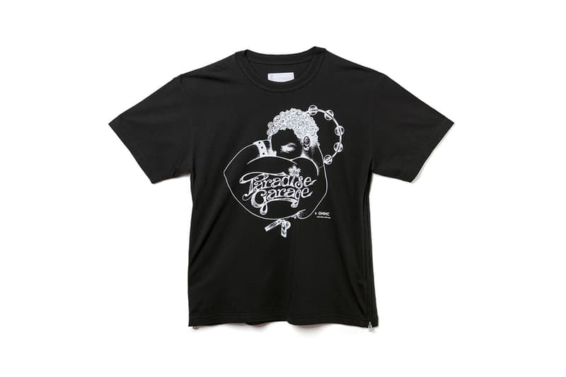 sacai paradise garage hypefest exclusive drop release info details chitose abe new york club graphic coaches jacket hoodie tee shirt hat print