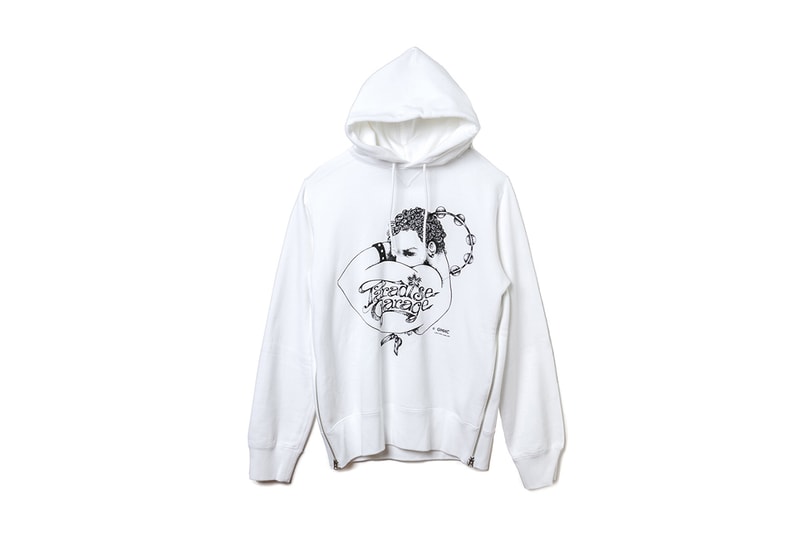 sacai paradise garage hypefest exclusive drop release info details chitose abe new york club graphic coaches jacket hoodie tee shirt hat print