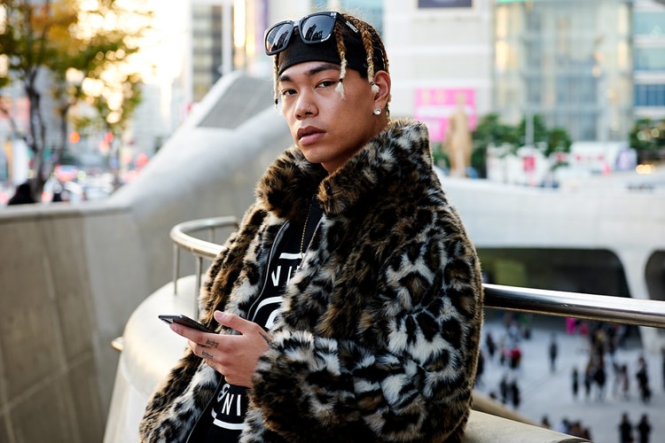 Guests Step Out in Bold Graphics & Statement Footwear in Seoul Fashion Week SS19 Street Style