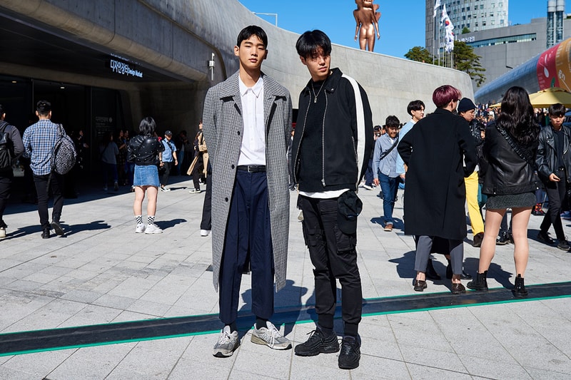Seoul Fashion Week Spring/Summer 2019 Street-Style Part 1 Prada Raf Simons Joy Division Custom Denim Alyx Accessories Balenciaga A-COLD-WALL* ACW Undercover Chanel Thrasher Supreme Off-White x Nike "Spooky Pack" Blazer