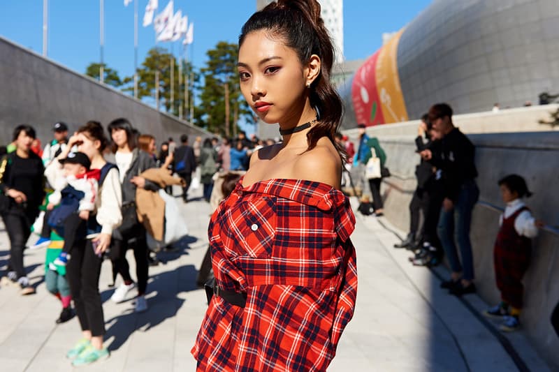 Seoul Fashion Week Spring/Summer 2019 Street-Style Part 1 Prada Raf Simons Joy Division Custom Denim Alyx Accessories Balenciaga A-COLD-WALL* ACW Undercover Chanel Thrasher Supreme Off-White x Nike "Spooky Pack" Blazer