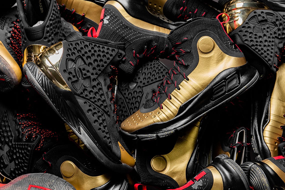 under armour curry 1 gold men