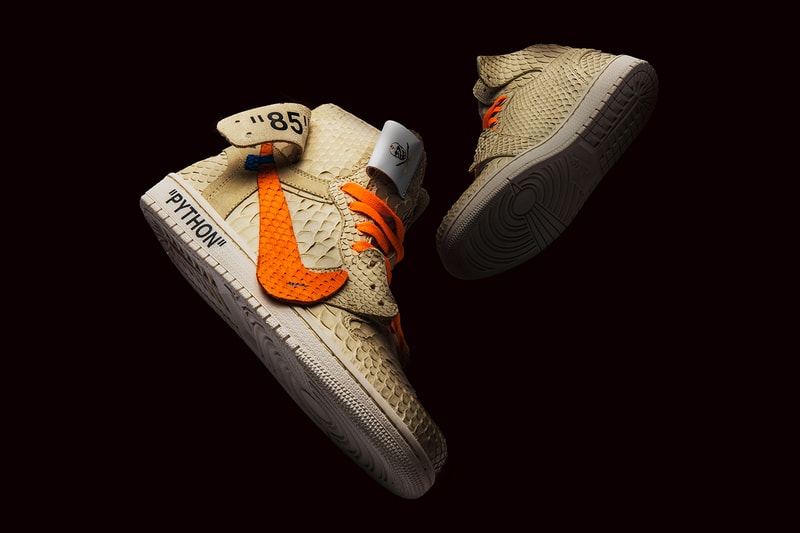 The Shoe Surgeon Air Jordan 1 All Hallow's Eve Halloween off-White Virgil Abloh Python Custom Nike Jordan Brand Orange Cream Limited Edition Release Details