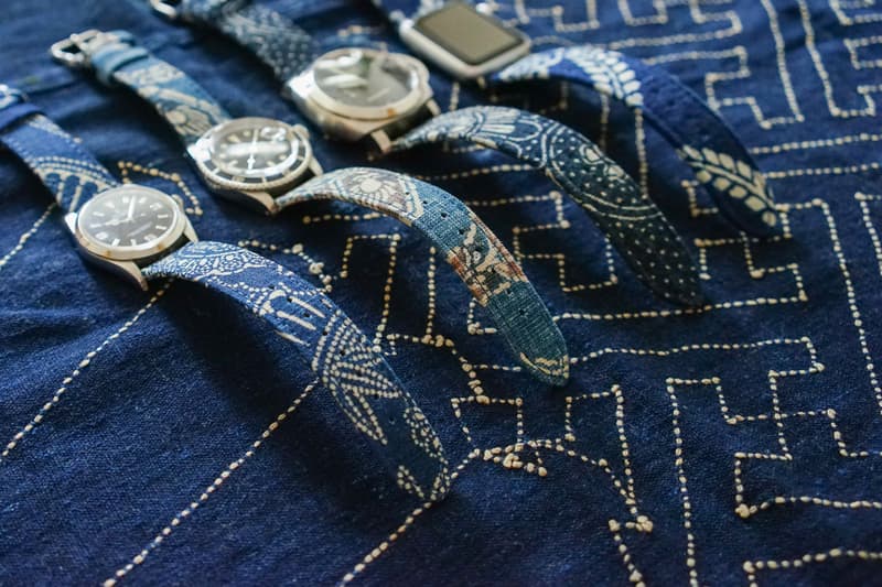 Simple Union Indigo Fabric Watch Straps japan japanese timepieces