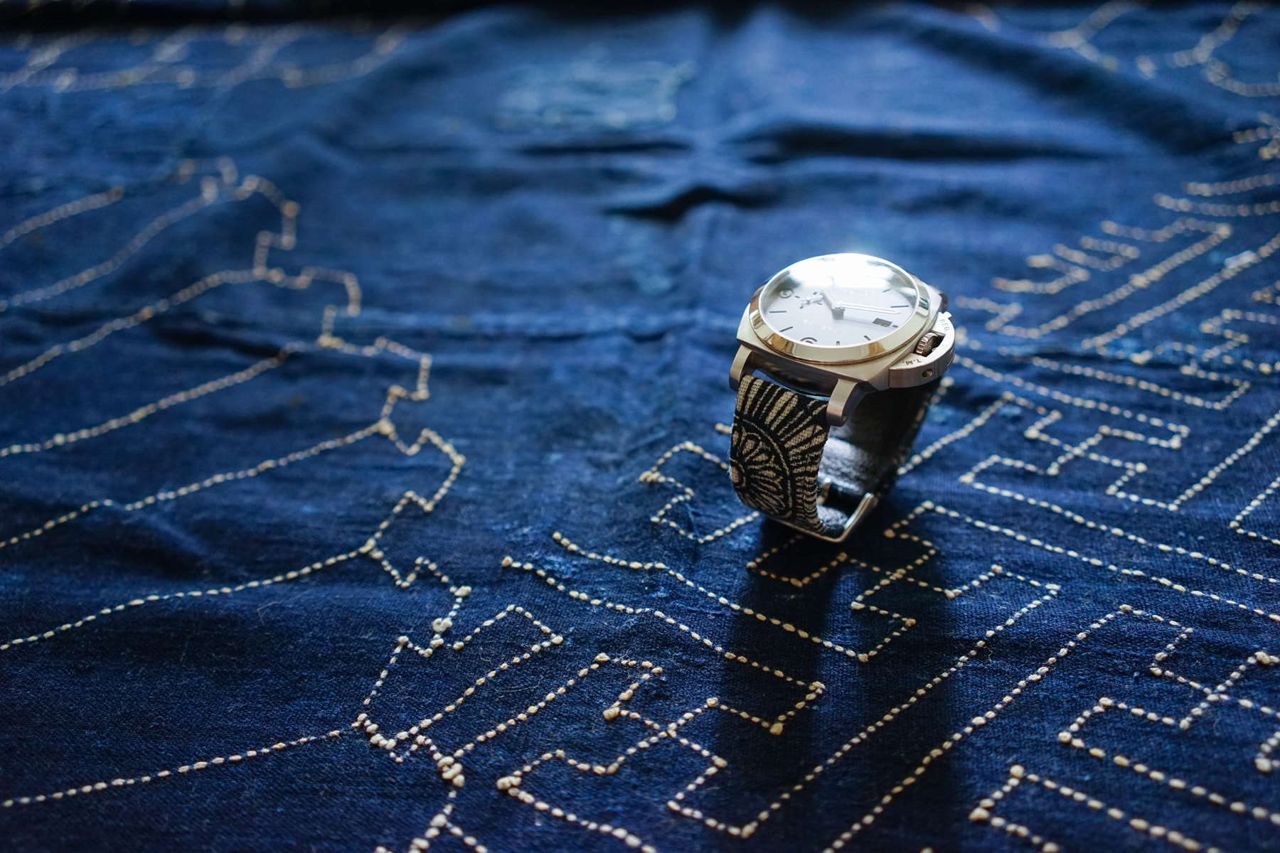 Simple Union Indigo Fabric Watch Straps japan japanese timepieces