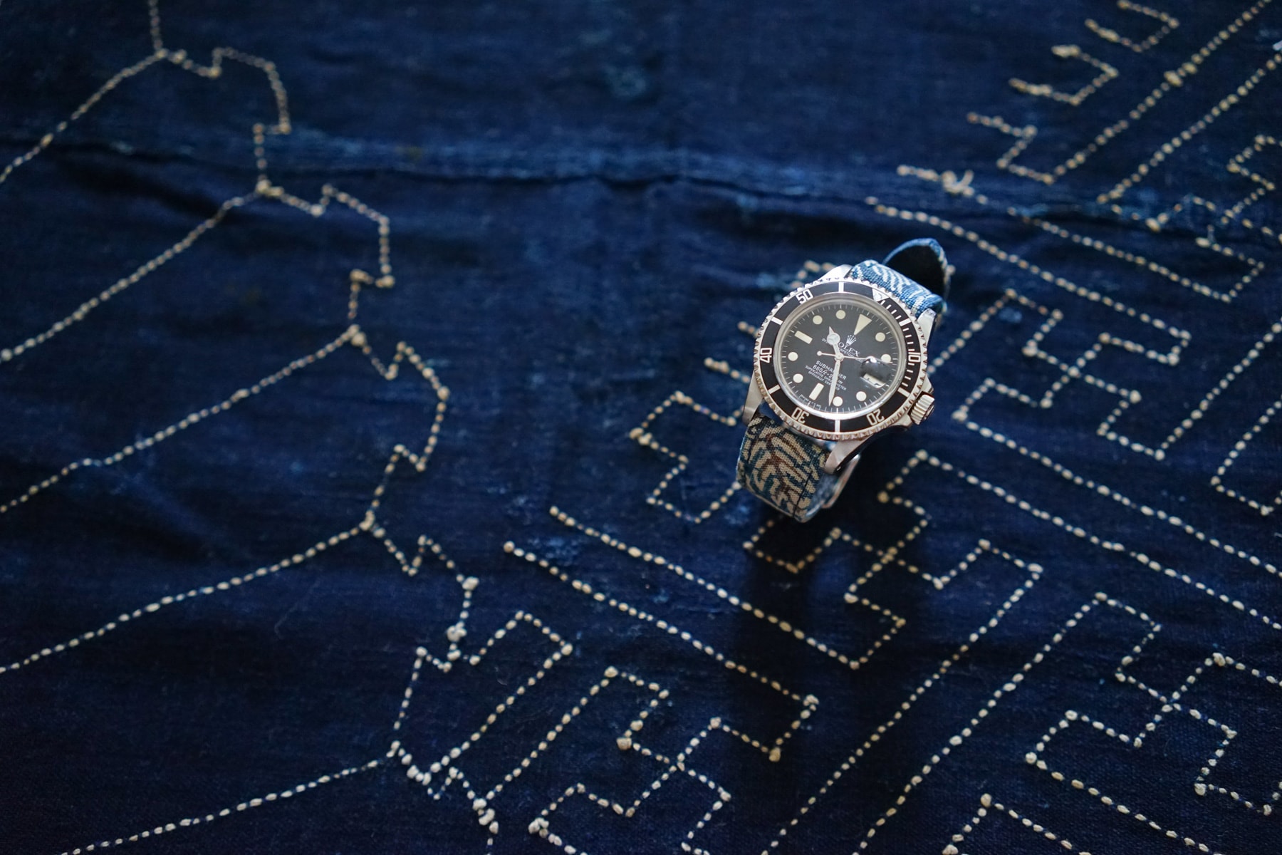 Simple Union Indigo Fabric Watch Straps japan japanese timepieces
