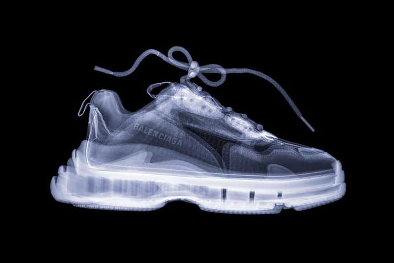 Sneaker X-Ray Photoseries Hugh Turvey yeezy desert rat 500 balenciaga triple s gucci sega louis vuitton archlight nike air vapormax flyknit fila disruptor