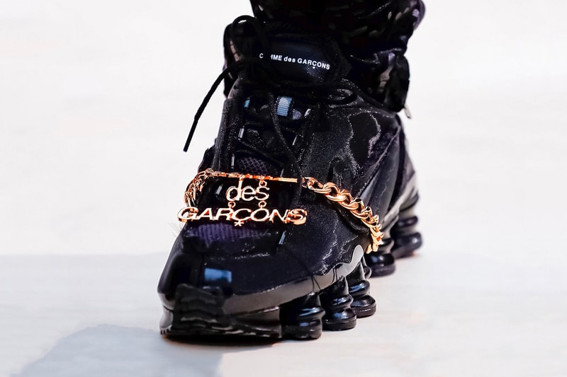 spring summer 2019 fashion week best sneakers shoe footwear womens mens collaboration comme des garcons john elliott matthew adams dolan runway undercover nike reebok waffle sole racer off white react vapor flyknit shox blazer mid rebel