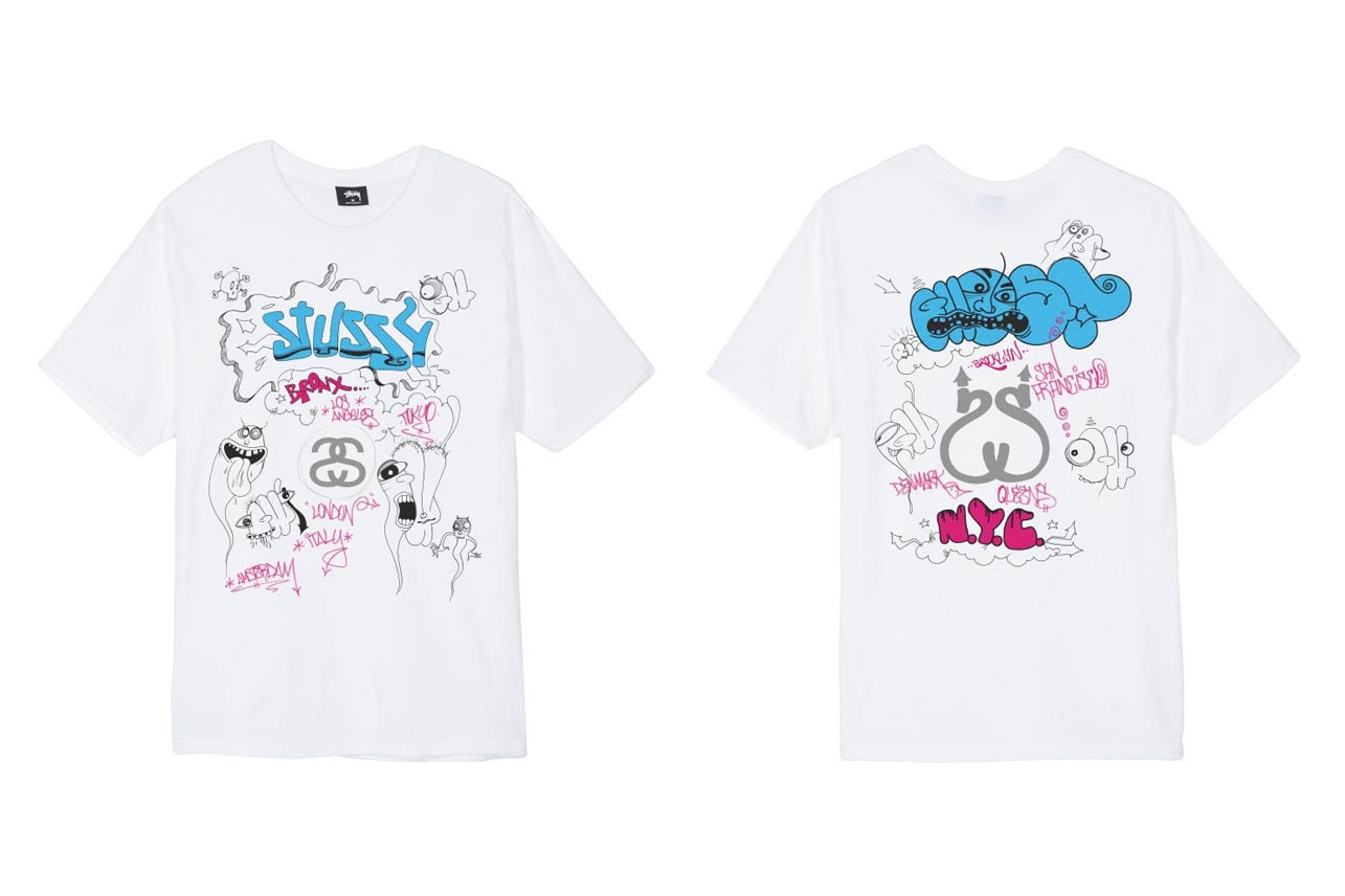 Stüssy new york city chapter store archive sale announce event location canal street october 19 21 2018 limited exclusive tee shirt shawn mark gonzales nas ghost world la brea collaboration collection vintage rare