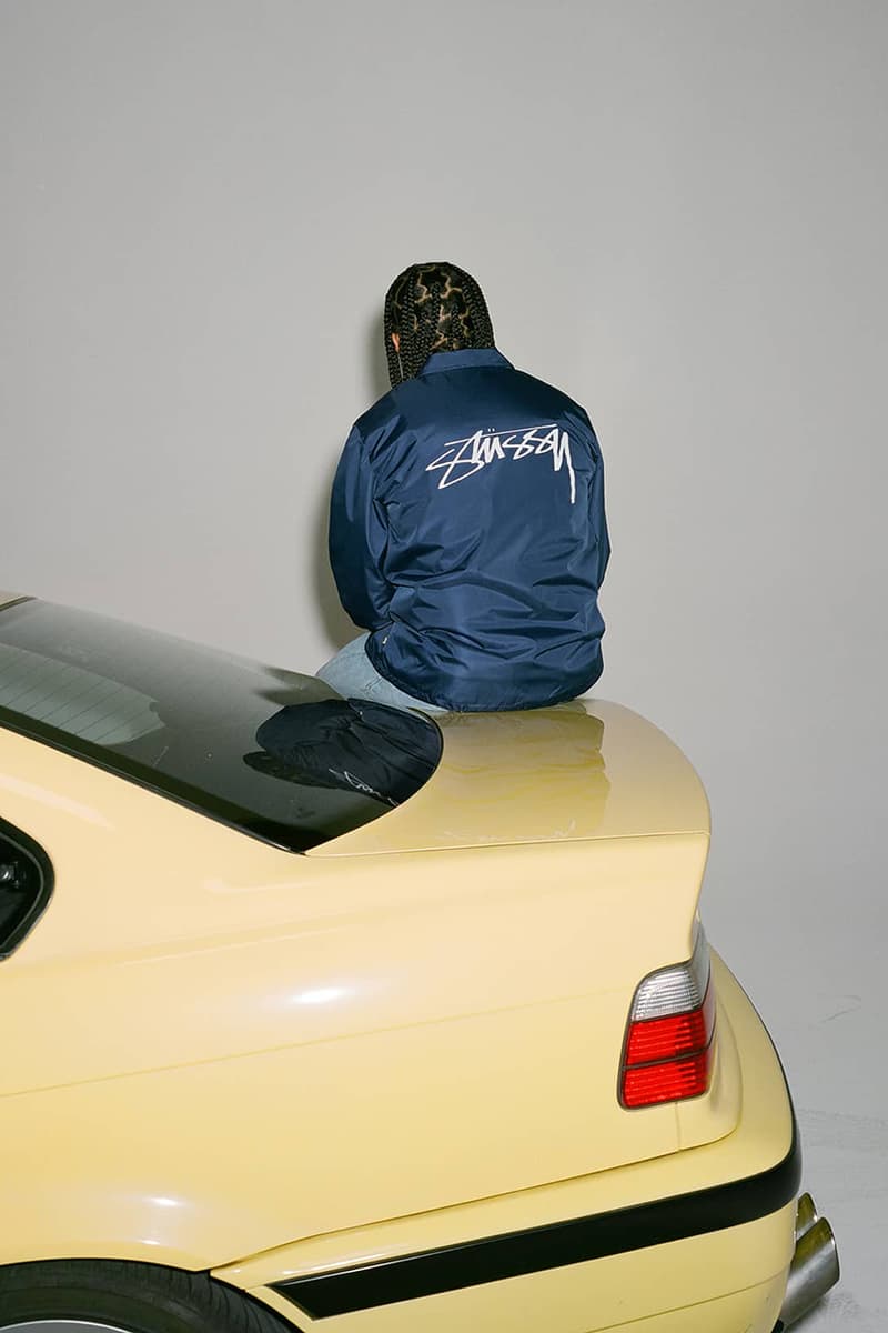 Stüssy holiday 2018 lookbook collection fall winter jacket puffer jacket hoodie coaches jacket jeans pants patchwork october 26 2018 release date info buy