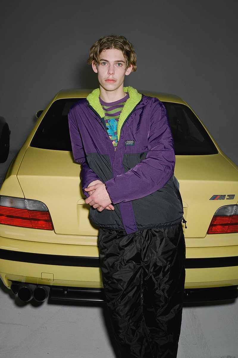 Stüssy holiday 2018 lookbook collection fall winter jacket puffer jacket hoodie coaches jacket jeans pants patchwork october 26 2018 release date info buy