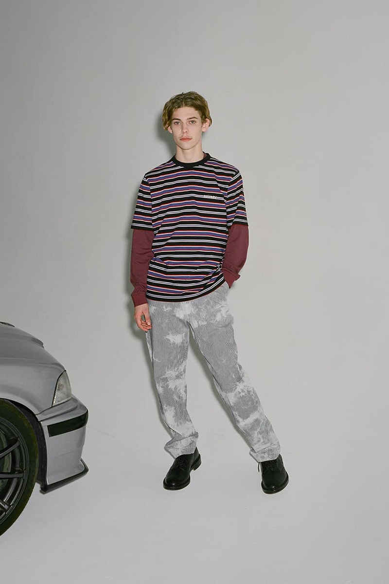 Stüssy holiday 2018 lookbook collection fall winter jacket puffer jacket hoodie coaches jacket jeans pants patchwork october 26 2018 release date info buy