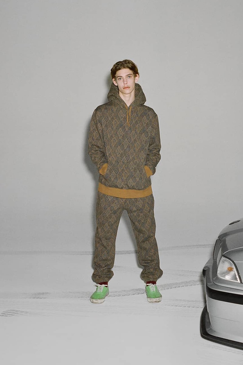 Stüssy holiday 2018 lookbook collection fall winter jacket puffer jacket hoodie coaches jacket jeans pants patchwork october 26 2018 release date info buy