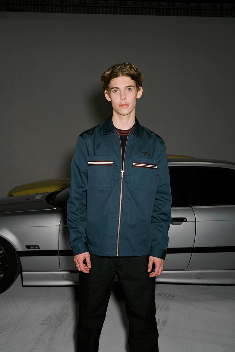 Stüssy holiday 2018 lookbook collection fall winter jacket puffer jacket hoodie coaches jacket jeans pants patchwork october 26 2018 release date info buy