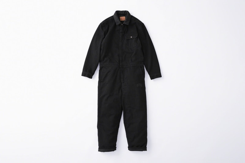 supreme levis fall winter 2018 collection collaboration exclusive Quilted Reversible Trucker Jacket denim coveralls stonewashed november 1 3 2018 release date info drop colorways orange blue black logo green pink lining