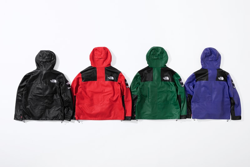 Supreme x The North Face FW18 Lambskin Collection Info jackets leather bags pouches hats caps new york tokyo japan lambskin premium outdoors soft hypebeast streetwear collaborations collection 