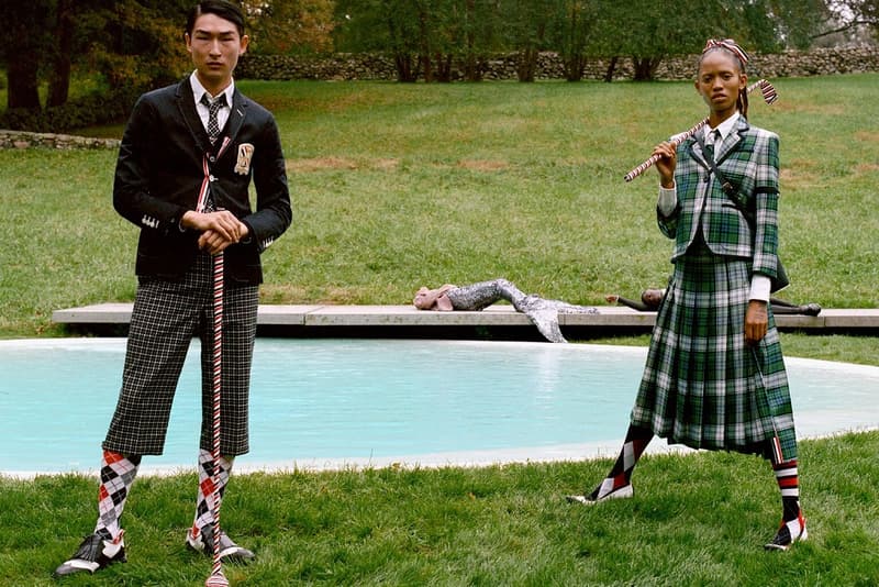 thom browne fall winter 2018 fw18 golf capsule collection tennis series