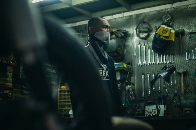 thrive motorcycle elhaus capsule collection collaboration apparel clothing jackets shirts fashion style jakarta indonesia