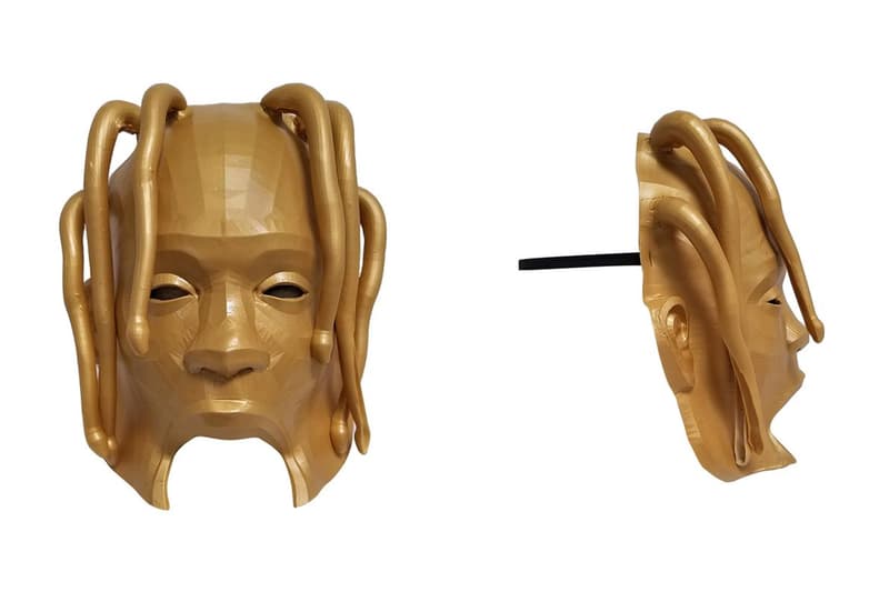Travis Scott Deluxe Astroworld Album Mask Release Merch Gold Face