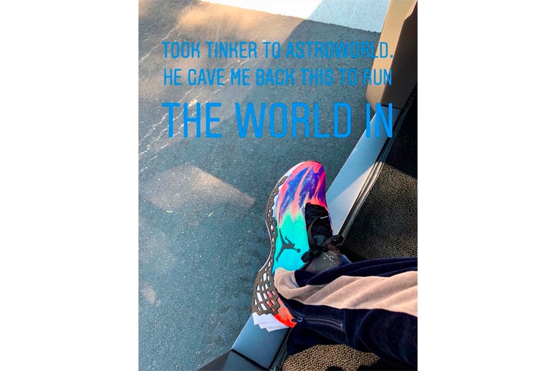 Travis Scott Jordan Goat Astroworld Teaser Cactus Jack Brand Runner Red Blue Teal