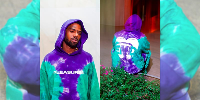 pleasures tie dye hoodie