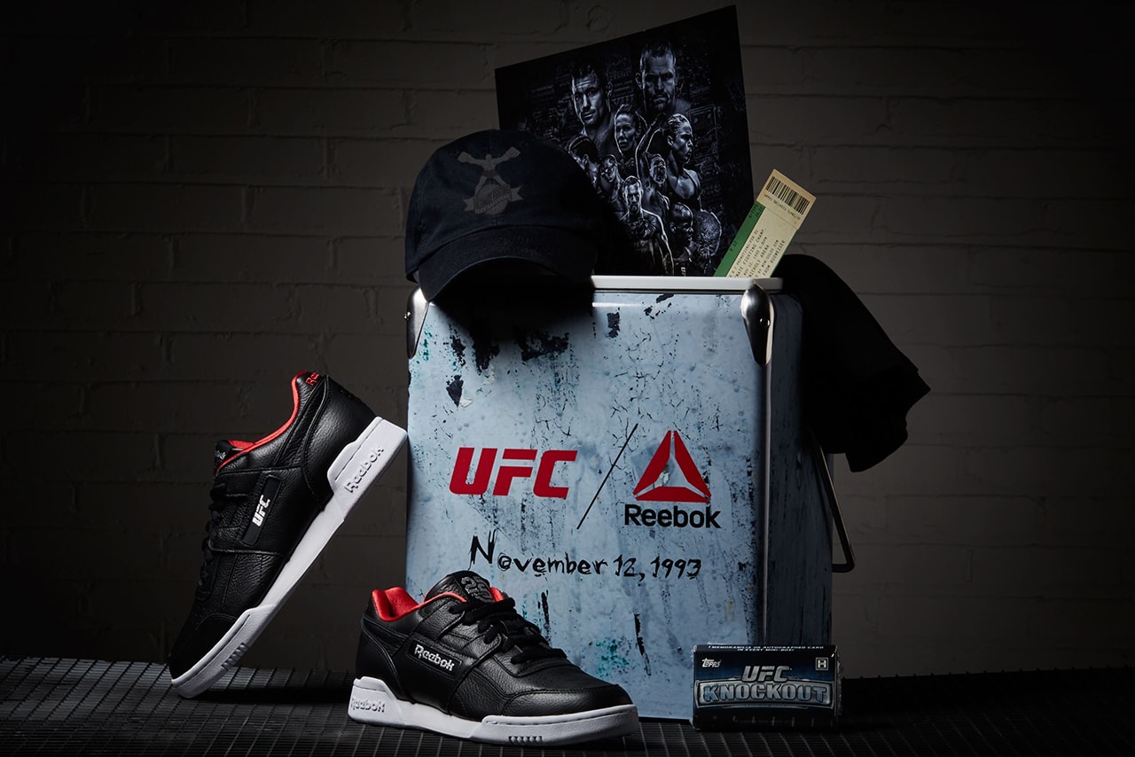 UFC x Reebok Workout Plus Release Date sneaker 25 anniversary colorway black price info buy online 