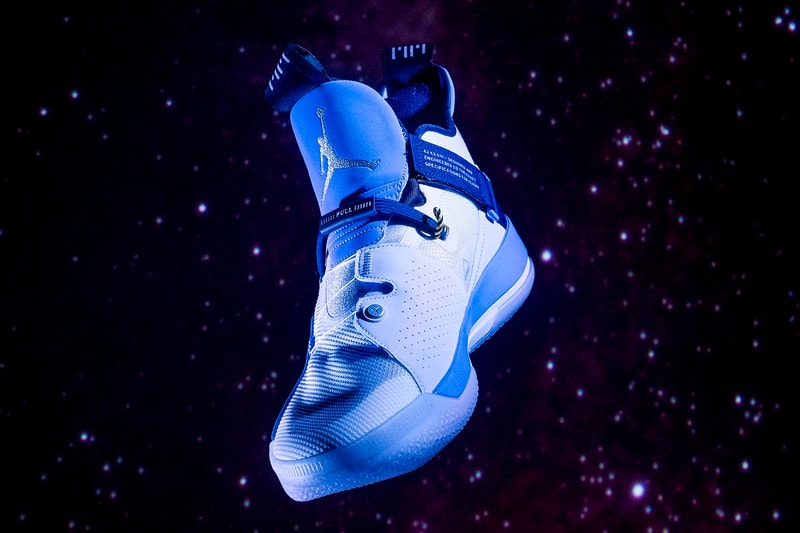 unc tar heels air jordan 33 pe 2018 footwear jordan brand white university of north carolina blue