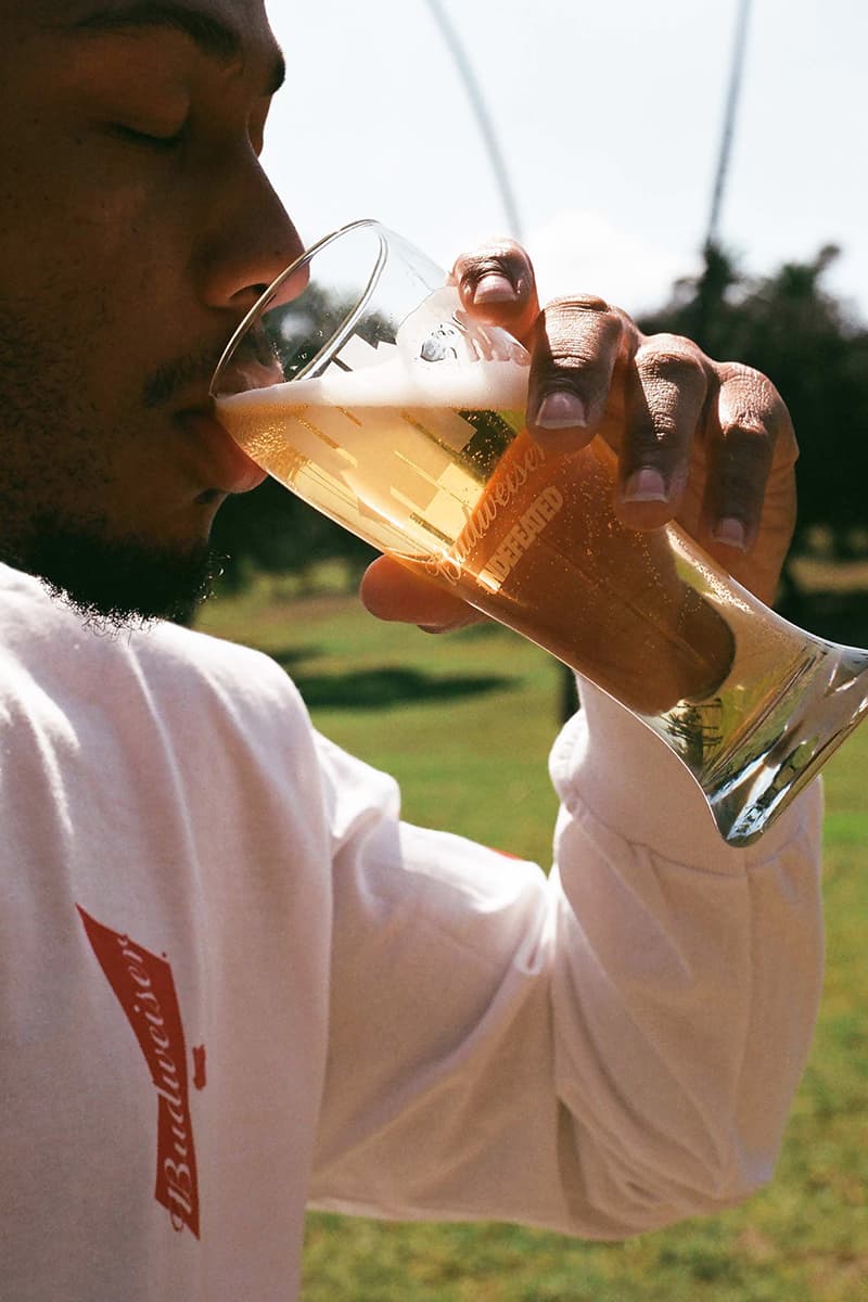UNDEFEATED Budweiser shanghai Apparel Collaboration cans caps t-shirts hoodies crewnecks merch