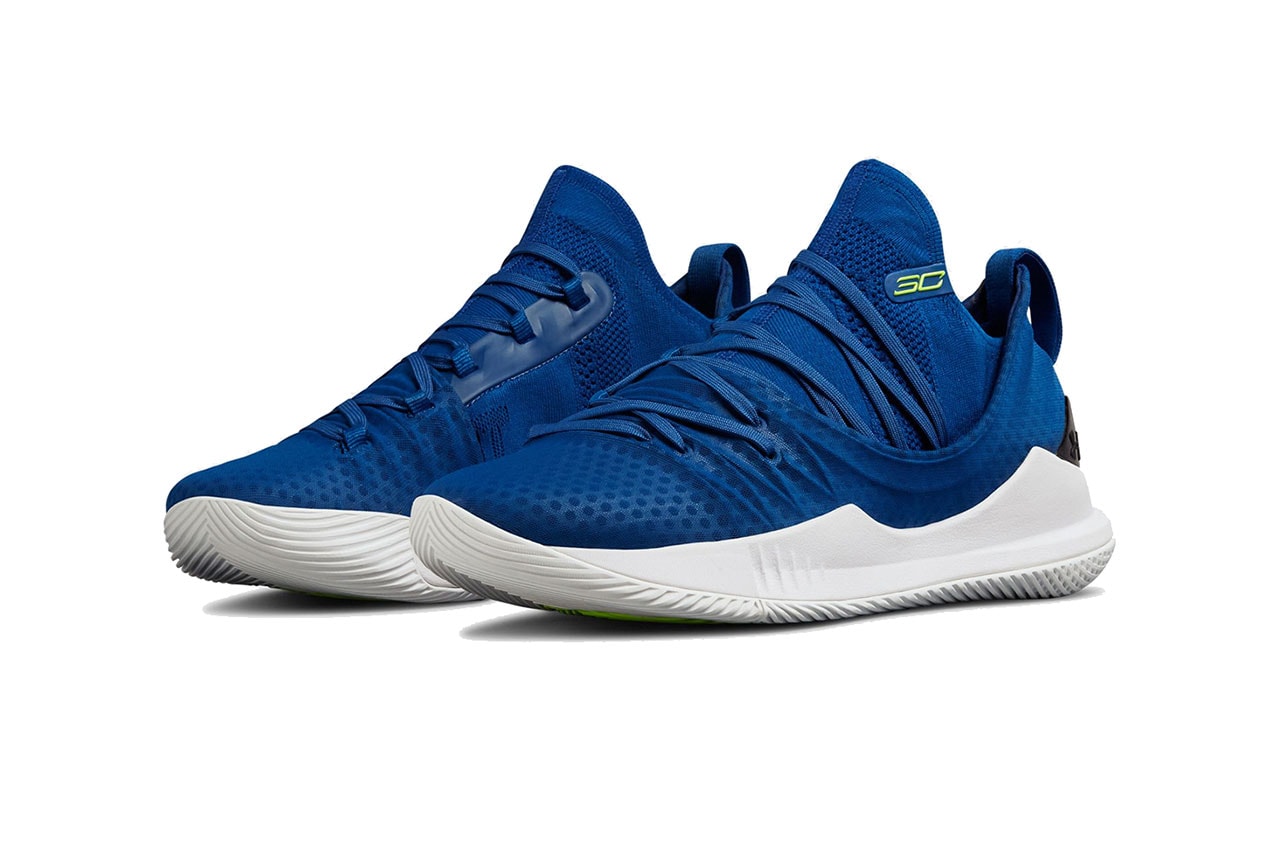 under armour curry 5 moroccan blue white 2018 october footwear stephen curry golden state warriors