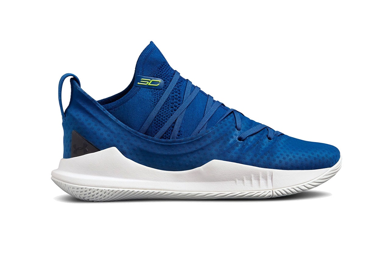 under armour curry 5 moroccan blue white 2018 october footwear stephen curry golden state warriors
