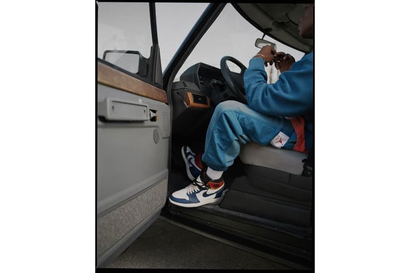 Union Jordan 1 Brand Apparel T-shirts hoodie track pants shorts Vintage weathered worn patinaed lookbook first look release details Chris Gibbs sneakers trainer