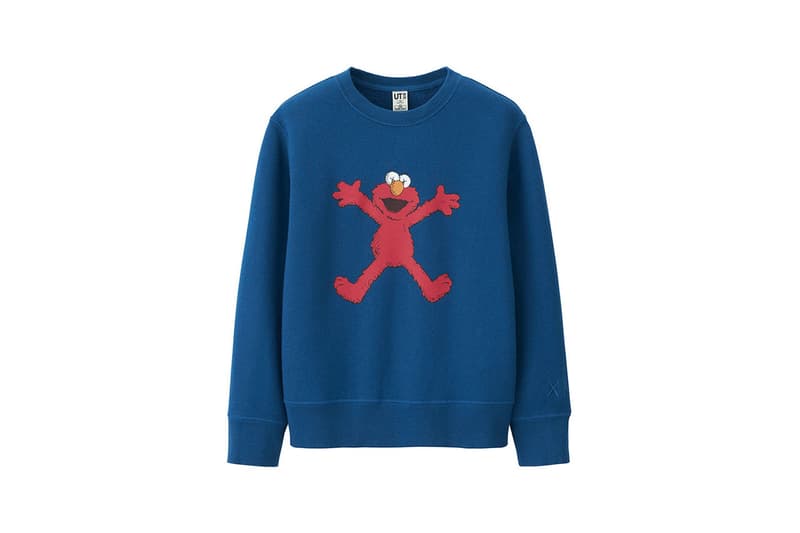 KAWS Uniqlo UT Sesame Street plushies toy t-shirt hoodie sweatshirt box graphics bert ernie companion big bird