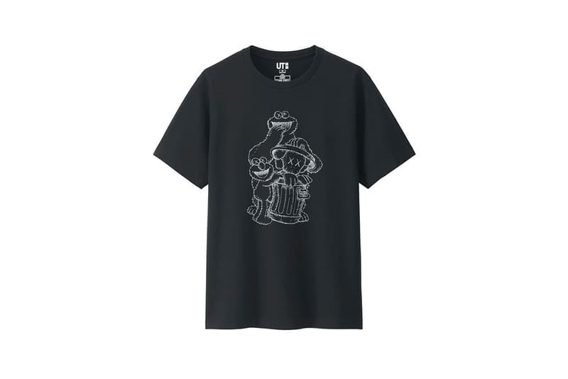 KAWS Uniqlo UT Sesame Street plushies toy t-shirt hoodie sweatshirt box graphics bert ernie companion big bird