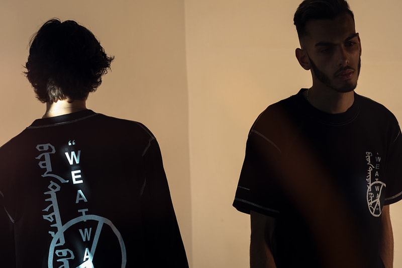united-standard off white virgil abloh fall winter 2018 capsule collab collaboration info details release date collection t shirts tee tees long sleeve graphic black fw18